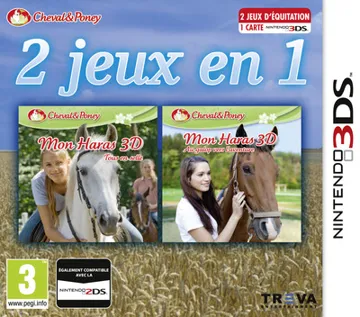 2in1 Horses 3D Vol.2 - Rivals in the Saddle and Jumping for the Team 3D (Europe) (En,Fr,De,Es,It) box cover front